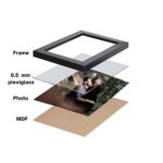 THE GIFTICIAN wood Customized Our Love Story Collage Frame I Personalized Wall-Mounted Black Frame with Names for Couples Anniversary Husband Wife Boyfriend & Girlfriend - 8x10 Inch, Rectangular - Image 5