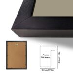 WhatsYourPrint Personalised Photo Collage Frames For Walls Decoration (Size 13x19 Inches, 9 Photos Black Frame), Synthetic Wood - Image 2