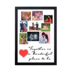 WhatsYourPrint Personalised Photo Collage Frames For Walls Decoration (Size 13x19 Inches, 9 Photos Black Frame), Synthetic Wood - Image 5