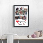 WhatsYourPrint Personalised Photo Collage Frames For Walls Decoration (Size 13x19 Inches, 9 Photos Black Frame), Synthetic Wood - Image 6