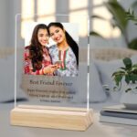 Amazingily Customized Photo and Text Message With Wooden Stand - Image 4